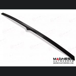 Maserati Ghibli Exterior Trim - Carbon Fiber - Rear Trunk Deck Lid Trim w/ Chrome Accent 